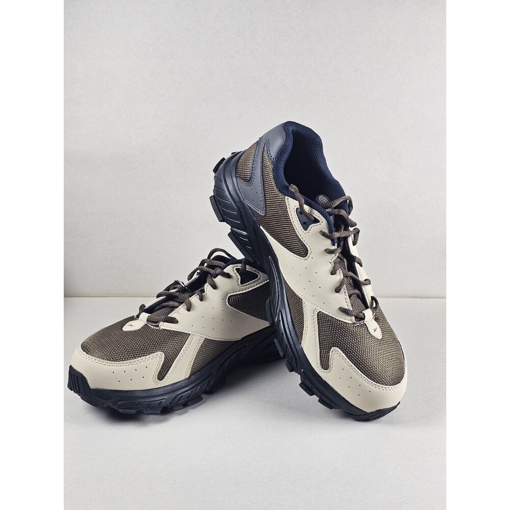 Reebok Hyperium Work EH Steel Toe E-Wide Shoes Tan Blue Brown - NEW Open Box